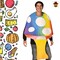 Adults Psychedelic Mushroom Costume, Colorful Foam Tunic for Festivals & Halloween